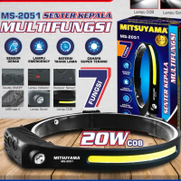 SENTER KEPALA LED SENSOR GERAK MITSUYAMA MS2051 SENTER LED MULTIFUNGSI Baterai Lampu senter  kepala 