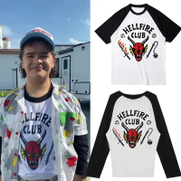 Baju T cosplay dengan corak Hellfire Club Stranger Things Musim 4 untuk lelaki dan wanita