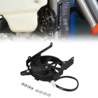 12V Radiator Cooling Fan Bracket For KTM EXC300 EXC EXCF XCW XCFW XWF 150 250 300 350 400 450 500 2024 SX SXF XC XCF 2023-2024