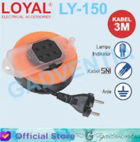 Promo Loyal Ly-150 Mini Kabel Rol Roll Travel Colokan Listrik 3 Lubang