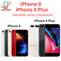 iPhone 8/iPhone8 Plus 8P 4.7'/5.5' Original Retina IPS LCD RAM 3GB ROM 64/256GB Hexa Core 12MP Fingerprint iOS 4G LTE Phone