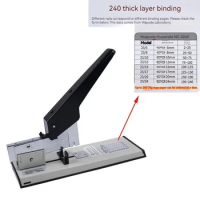 Huapuda Duty Stapler Heavy Capacity Operated Bookbinding Binding 100/200 Paper Sheet Hand Staples Stapling Large