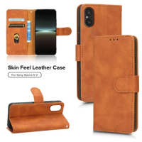 Case For Sony Xperia 5 V Magnetic flip Luxury leather phone protective Shell For Snoy Xperia 5 V Anti Scratch card slot Cover