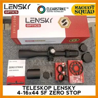 TELESKOP LENSKY 4-16x44 SF ZERO STOP Desain compact 0.1 MRAD per klik ClearStrike lens coating Tahan