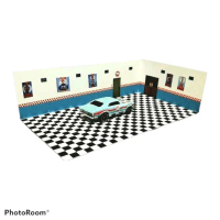 Part 6 Diorama Papercraft Garasi Gulf Diorama diecast Toy Toys