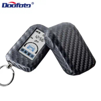 Carbon Fiber Car Key Cover Case Shell Fob For Starline A93 A63 A36 A39 A66 A96 2 Way Car Alarm LCD Remote Control Silicone Cover