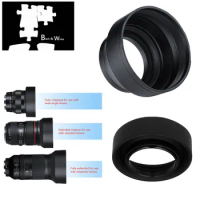 3 Stage Collapsible Rubber Lens Hood for Panasonic Lumix FZ330 FZ300 FZ200 FZ150 FZ100 FZ60 FZ62 FZ48 FZ47 FZ45 FZ40 Camera