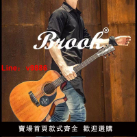 【台灣公司 超低價】官方正品Brook布魯克S25面單板民謠木吉他它初學者入門男女生41寸
