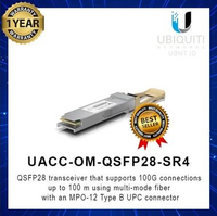Ubiquiti UACC-OM-QSFP28-SR4 QSFP28 Module SFP Transceiver That Supports 100G Connections Up To 100 M