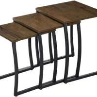 Nesting Tables, Vintage Side End Tables Living Room, Coffee Snack Table Set of 3