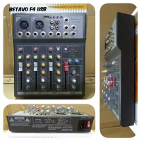 mixer audio 4ch 4 ch 4 channel Betavo F4 USB effect vocal bluetooth
