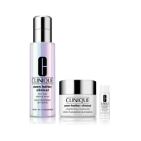 【CLINIQUE 倩碧】超激光淡斑精粹PRO雙星組(淡斑精粹PRO 50ml+淡斑保濕輕乳霜15ml/美白淡斑精華)