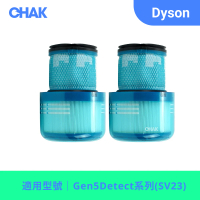 【CHAK】Dyson Gen5Detect 高效HEPA濾網 戴森副廠耗材配件(適用SV23機型 2入組)