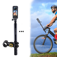 Motorcycle Bike Panoramic Monopod Bicycle Hidden Selfie Stick for GoPro Max 12 11 10 9 8 Insta360 X3 X2 Action Camera Accessory