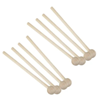 4 Pair Wood Mallets Percussion Sticks For Energy Chime, Xylophone, Wood Block, Glockenspiel And Bells