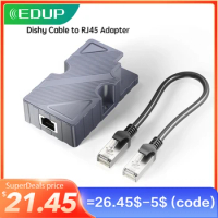 EDUP Starlink Dishy Cable Adapter to RJ45 Connect StarLink Ethernet Adapter Star Link Dishy V2 to PoE Injector Starlink Kit