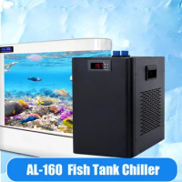 150W 160L Aquarium Water Chiller Fish Tank Cooler Cooling System for Reef Coral Jellyfish Shrimp Water Plants