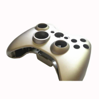 10pcs Replacement Part Silver Plastic Shell Case Front Housing Faceplate shell for Xbox 360 Controller