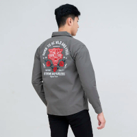 houseofcuff jaket parka abu tebal pria unisex strong n fearless