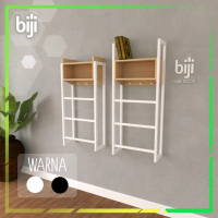 rak mukenah rak sajadah tempat Al-Quran sampiran laci rak tempel rak dinding pojok