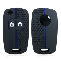 Silicone Car Key Cover Case for Opel Insignia Vauxhall Astra MOKKA Zafira for Buick Regal Lacrosse Encore Excelle GT/XT Flip Key