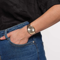 Swatch Skin Irony 超薄金屬系列手錶 CONTRASTED SIMPLICITY 玫瑰花茶 (38mm)