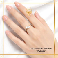 CINCIN EMAS PERMATA EMAS KADAR 6K & 8K CINCIN EMAS KODE CWT 885 SUNNIES GOLD 8K