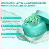 BREYLEE Tea Tree Capsule Cream 30g - Pelembab Wajah Mengontrol Minyak, Mengatasi Jerawat, Menenangka