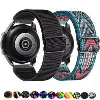 20mm 22mm strap For Samsung Galaxy watch 6/5 pro/4/classic/3/Active 2/Gear S3 Adjustable Nylon Elastic Huawei GT 2/4/3 Pro band