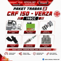 Paket Boreup 198cc CRF 150 Verza Trabas 2 Original BRT (ECU Juken 5++, silinder blok casting iron, p