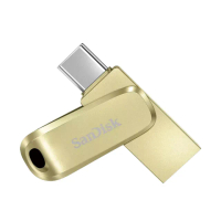 【SanDisk 晟碟】Ultra Luxe USB Type-C 256G金色 雙用隨身碟(平行輸入)