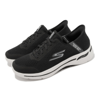 Skechers 健走鞋 Go Walk Arch Fit Slip-Ins 瞬穿科技 男鞋 黑 健行 休閒 機能 戶外 舒適 支撐 216258BLK