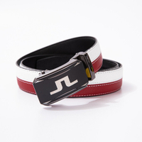 J.lindeberg เข็มขัดกอล์ฟผู้ชายกีฬาหัวเข็มขัดอัตโนมัติเข็มขัดกอล์ฟที่เรียบง่ายและทนทาน #220B02