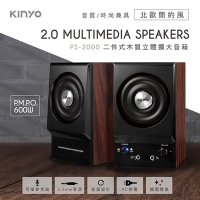 KINYO 二件式木質立體擴大音箱