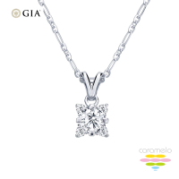 【彩糖鑽工坊】GIA 鑽石 30分 F成色 四爪鑽石項鍊(EX車工 鑽石)