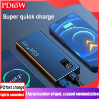 PSOOO 65W Power Bank 50000mAh Fast Charging Powerbank Portable EXternal Battery Charger for iPhone Huawei Samsung Xiaomi Phones