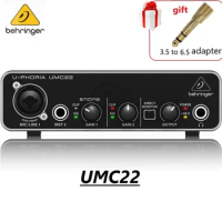 BEHRINGER UMC22/ UM2/UMC202HD Microphone Amplifier Live Recording Sound Card Audio Interface