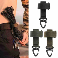 Multi-purpose Outdoor Tactical Gear Clip Secure Pocket Belt Keychain Webbing Gloves Rope Holder Military Accessories