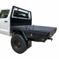 4x4 Aluminum Dual Cab custom ute tray with side box and mud arch guard for triton/ranger/hilux pickup