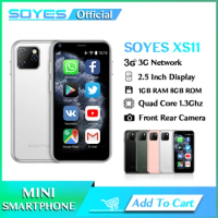 SOYES 7S XS11 Android Mini Smartphone 2.5 Inch Quad Core Dual SIM With Wifi Unlock Camera Google Play Store Small Mobile Phone