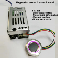 DC10V-30 Biometric fingerprint control module 200 Users Smart electric lock DIY door lock home car motorcycle automation