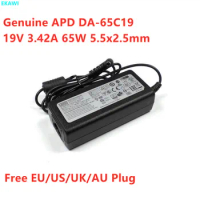 Genuine APD DA-65C19 19V 3.42A 65W 5.5x2.5mm DA-65A19 NB-65B19 AC Adapter For intel NUC Laptop Power Supply Charger