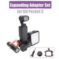 Expanding Adapter Set For DJI Pocket 3 Expansion Frame Bracket Holder Stand For DJI Osmo Pocket 3 Camera Accessories