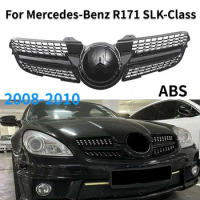For Mercedes-Benz R171 SLK-Class SLK200 SLK230 SLK280 SLK300 SLK320 350 2008-2010 Front Racing Billet Bumper Grille Upper Cover