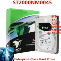 New Original HDD For Seagate Exos 2TB 3.5" 7.2K SAS 12 Gb/s 128MB 7200RPM For Internal HDD For Enterprise HDD For ST2000NM0045
