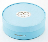 【特惠量】圓乳酪盒16CM／簡約幸福- 藍色星星  / 288個
