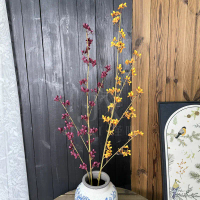 Artificial Snakevine Flower Bouquet, Handmade Fake Flowers for Wedding Arrangements, Floor Flower Ar