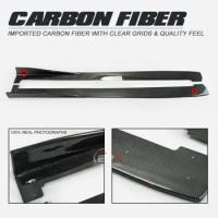 For Honda Civic FK8 Typ-R Carbon Fiber VRS2-style Side Skirt Extension Addon 2pcs Trim Bodykits