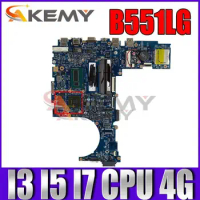 B551LG Laptop Motherboard 4GB RAM I3-4th Gen I5-4th Gen I7-4th Gen for ASUS B551LG B551LD B551LJ Notebook Mainboard Motherboard