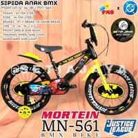 Sepeda Anak BMX 16", Inch PMB MORTEIN MN-561 JUSTICE LEAGUE, Frame Steel, Ban Jumbo 3.0, Sepeda Anak